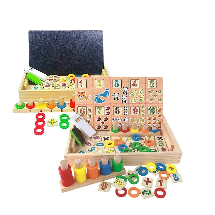 Joc Montessori Prescolari cu numere Donuts