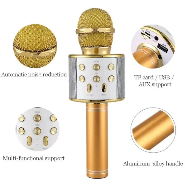 Microfon Wirelles Pentru Karaoke Cu Bluetooth