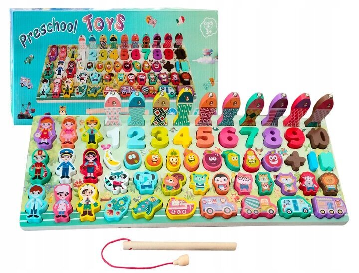 Joc Montessori Tabla Educativa Prescolari Meserii si Numere