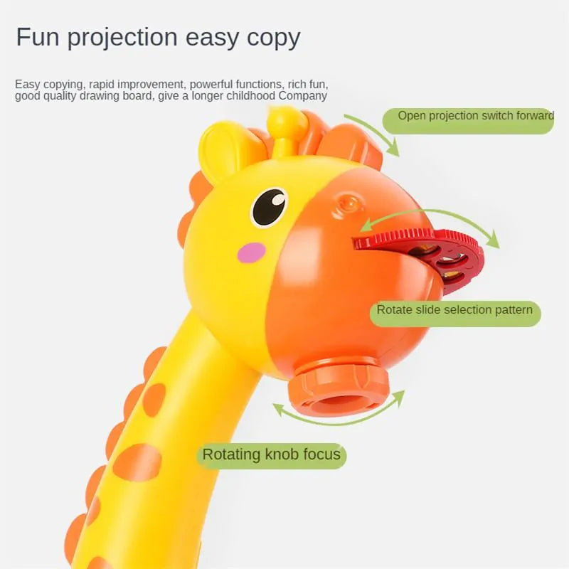 Masuta De Desenat In Forma De Girafa Cu Proiector Holografic