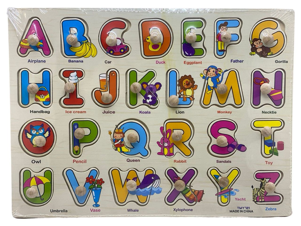Puzzle De Lemn Educativ Litere