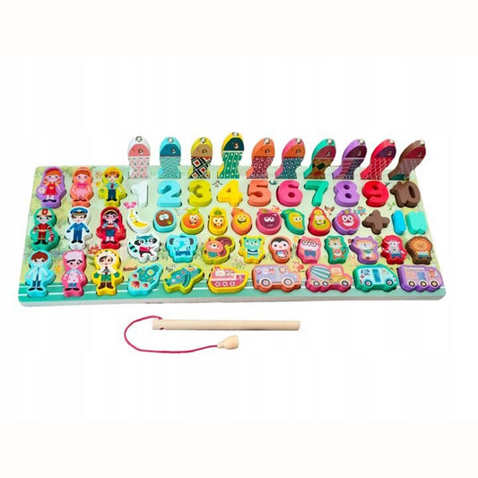 Joc Montessori Tabla Educativa Prescolari Meserii si Numere