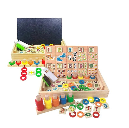 Joc Montessori Prescolari cu numere Donuts