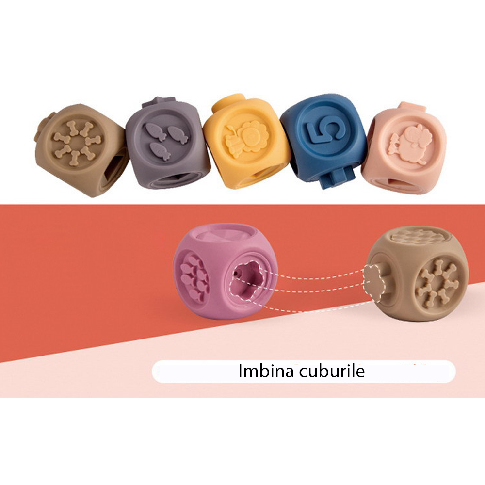 Set Jucarii Senzoriale-Dentitie-Baie Bebe