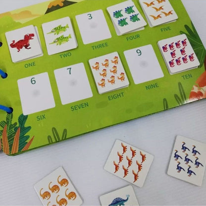 Busy Book 10 pagini Dino