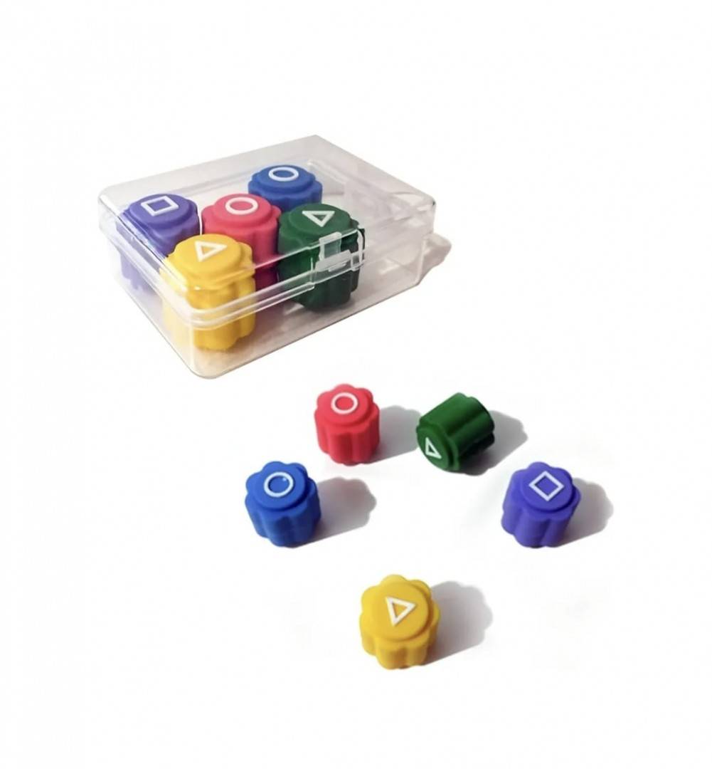 Set Gonggi-Joc Traditional Coreean Cu Pietricele Colorate, Squid Game