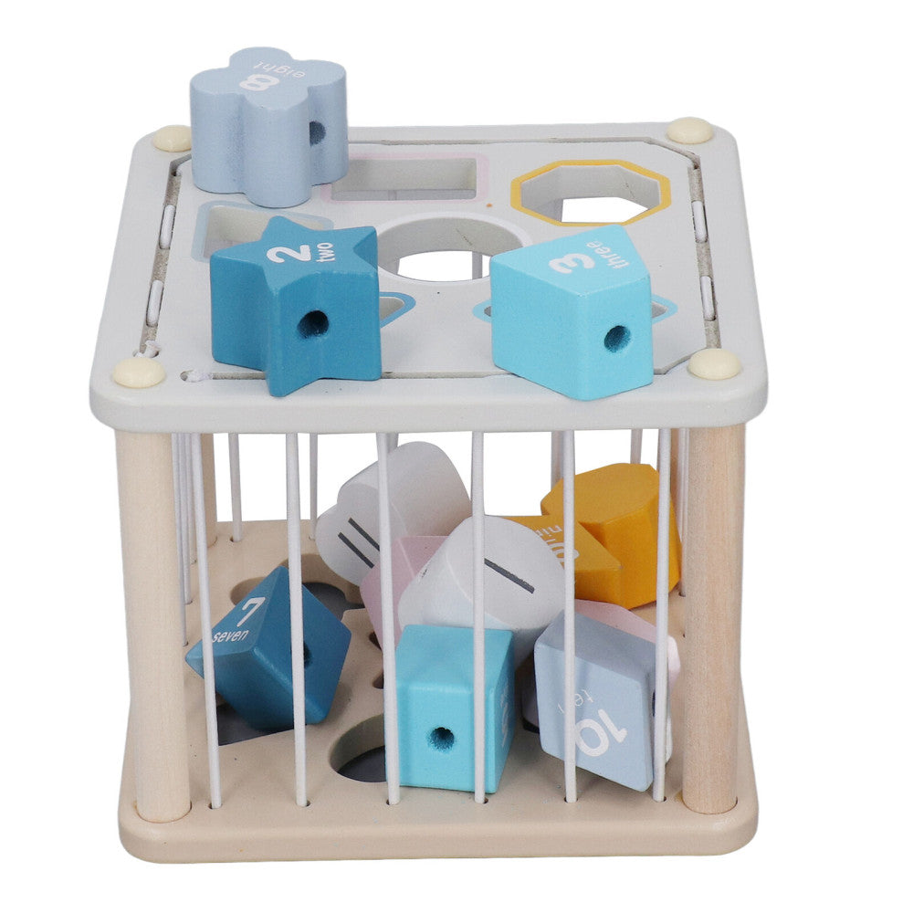 Joc Sortator Montessori Cu Forme Si Cifre , Happy