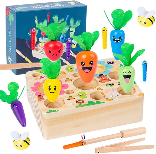 Joc Montessori Cu Legume pentru dezvoltarea motricitatii