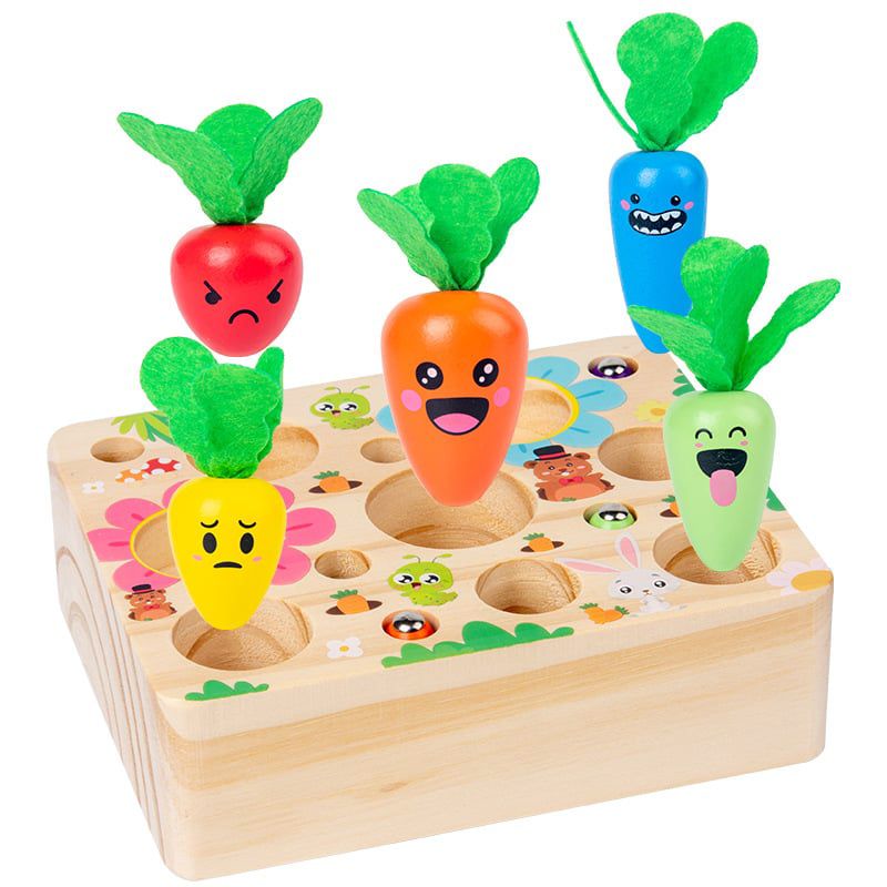 Joc Montessori Cu Legume pentru dezvoltarea motricitatii