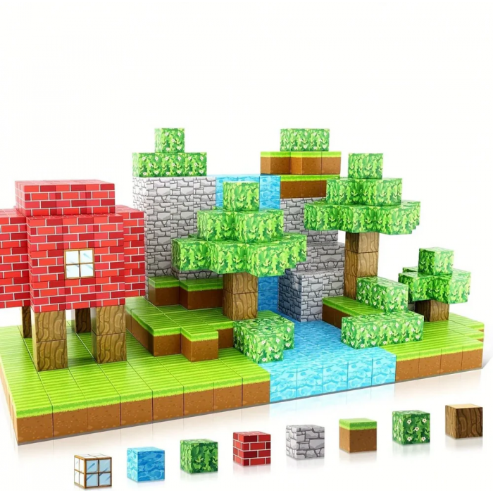 Joc Bloc Magnetic 64 piese