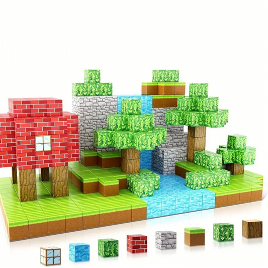 Joc Bloc Magnetic 64 piese