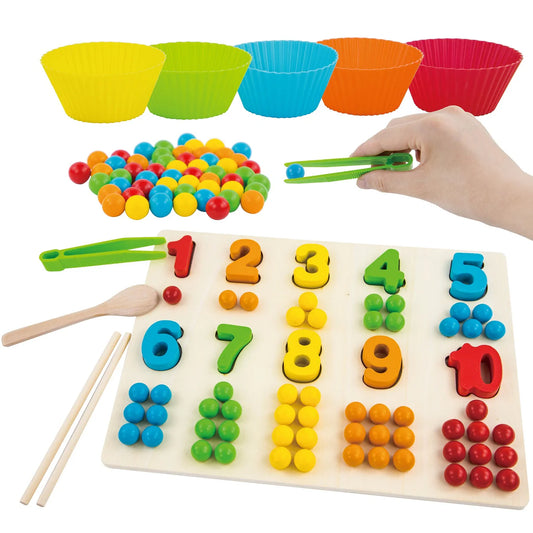 Joc Montessori de Indemanare Numere