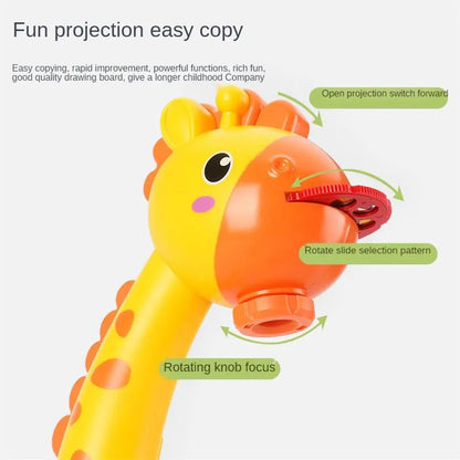 Masuta De Desenat In Forma De Girafa Cu Proiector Holografic