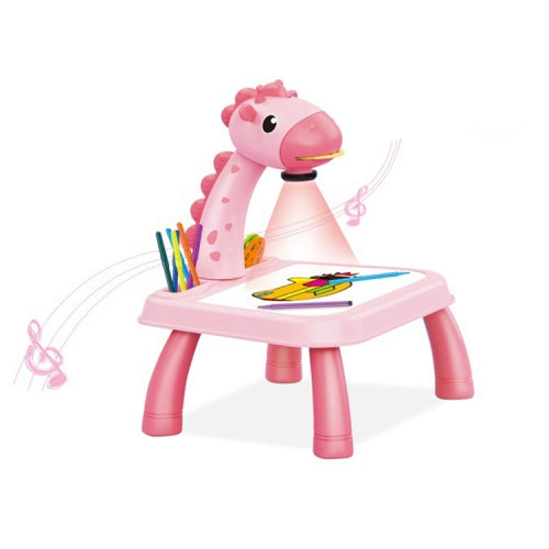 Masuta De Desenat In Forma De Girafa Cu Proiector Holografic