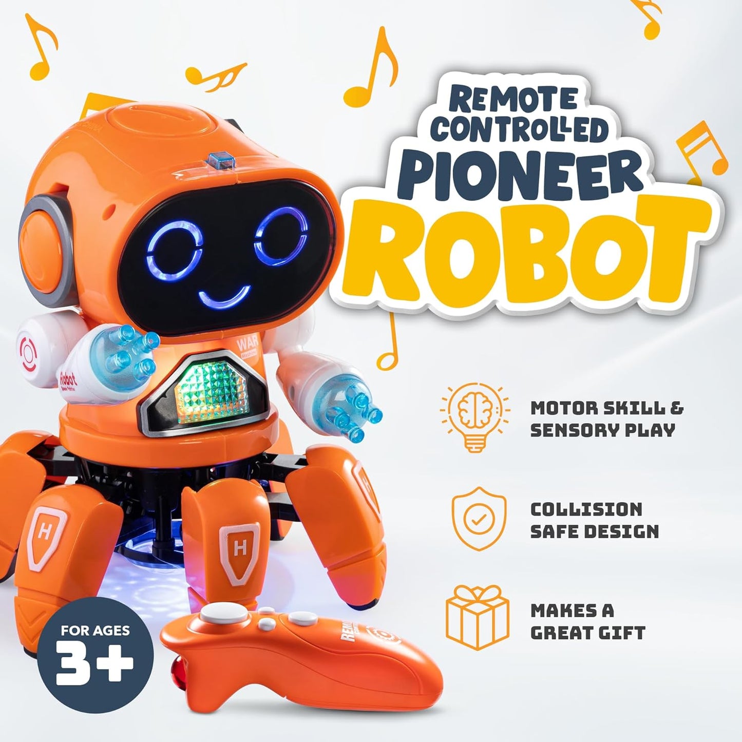 Robot Interactiv Pentru Copii Cu Leduri